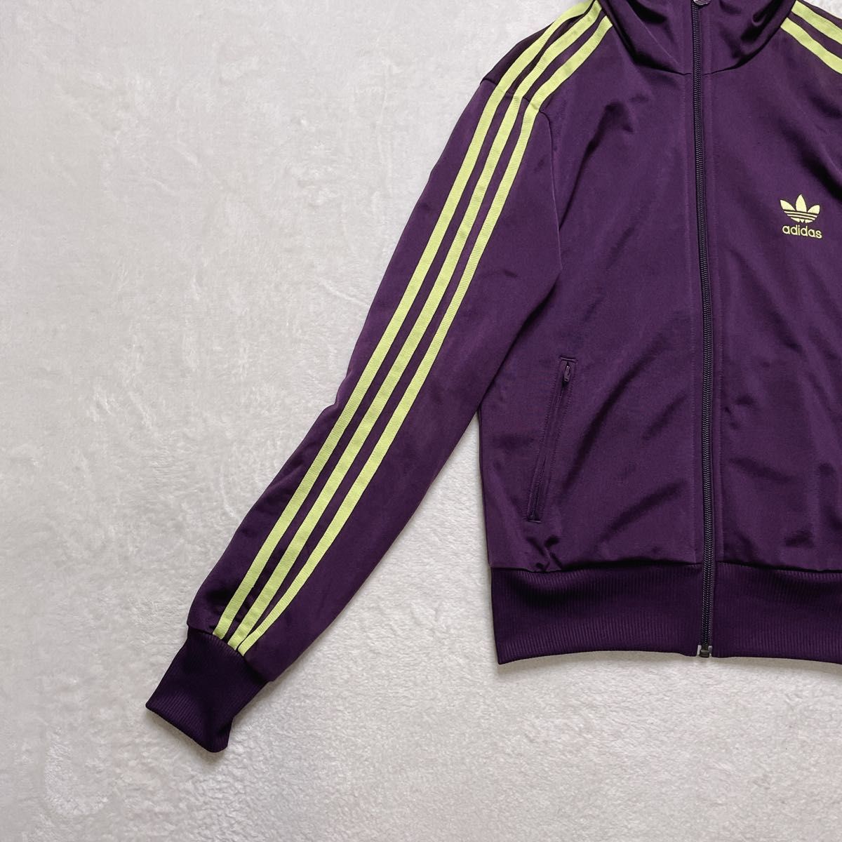 希少カラー】adidas トラックジャケット パープル 背面ロゴ 希少カラー】adidas トラックジャケット パープル 背面ロゴ