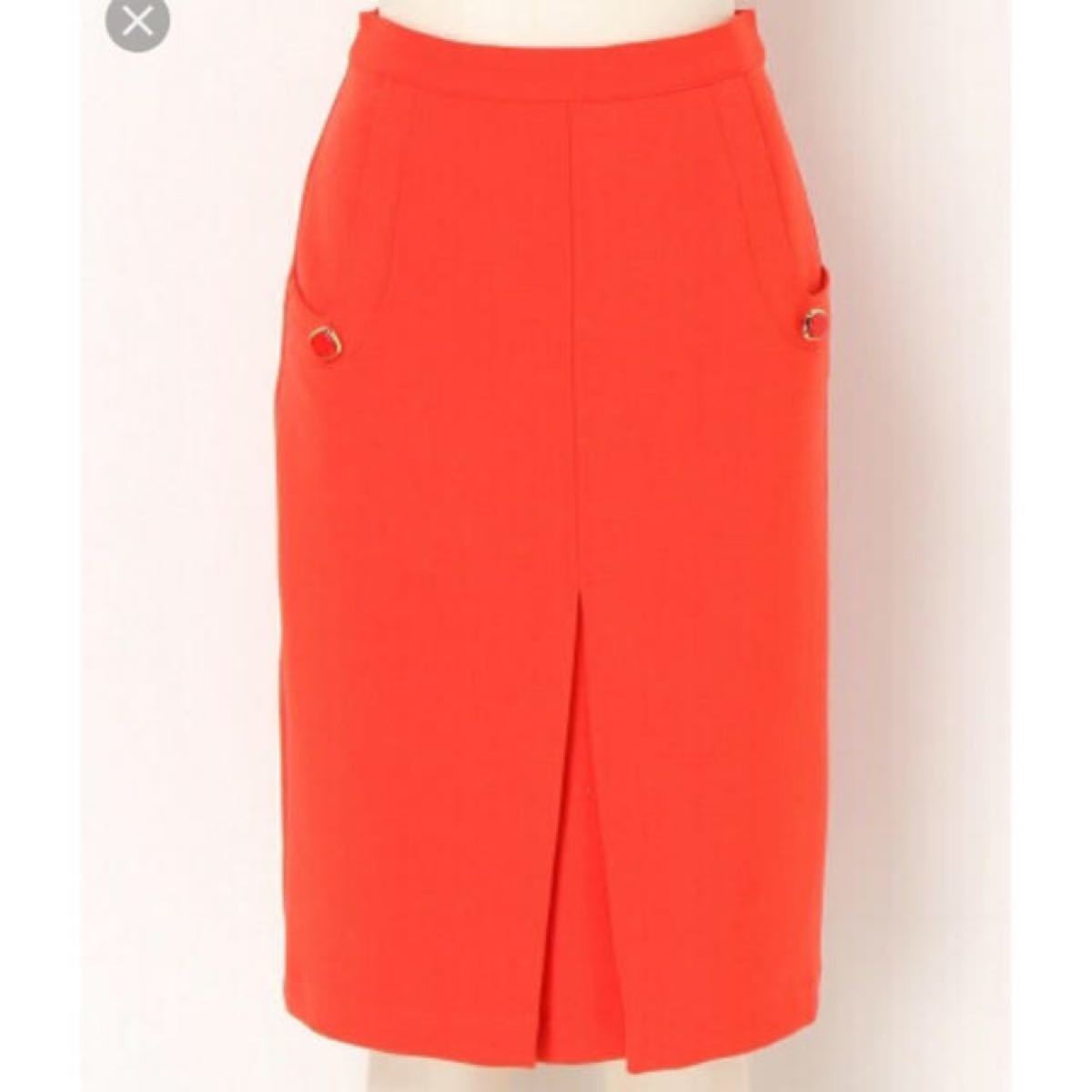 リリーブラウン　オレンジタイトスカート