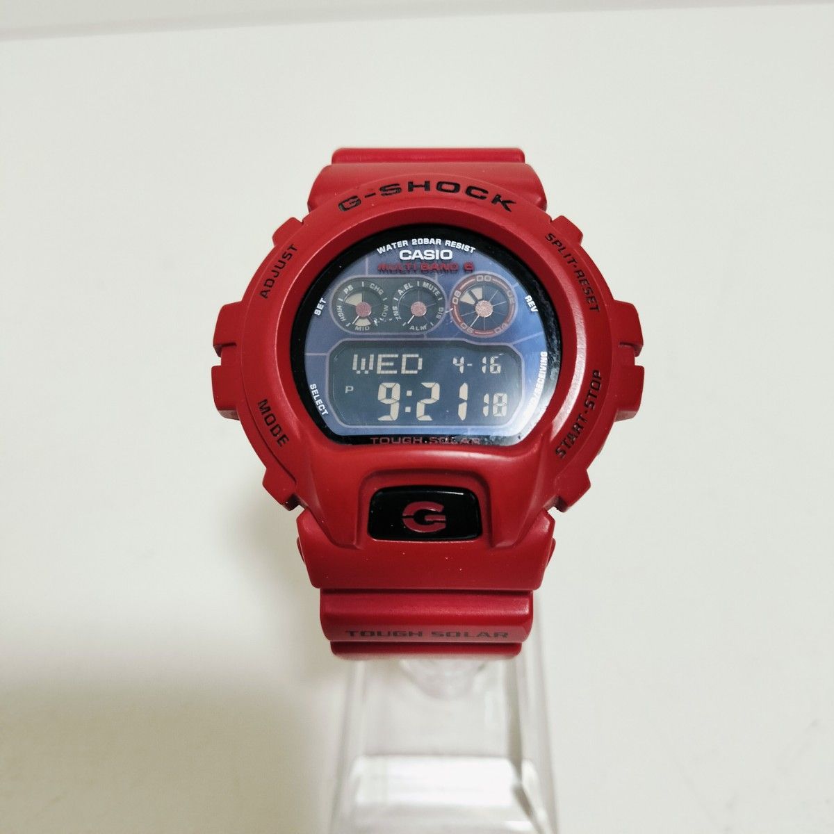 希少】G-SHOCK GW-6900RD ライズマン 電波ソーラー レッド 赤 希少】G-SHOCK GW-6900RD ライズマン 電波ソーラー レッド 赤