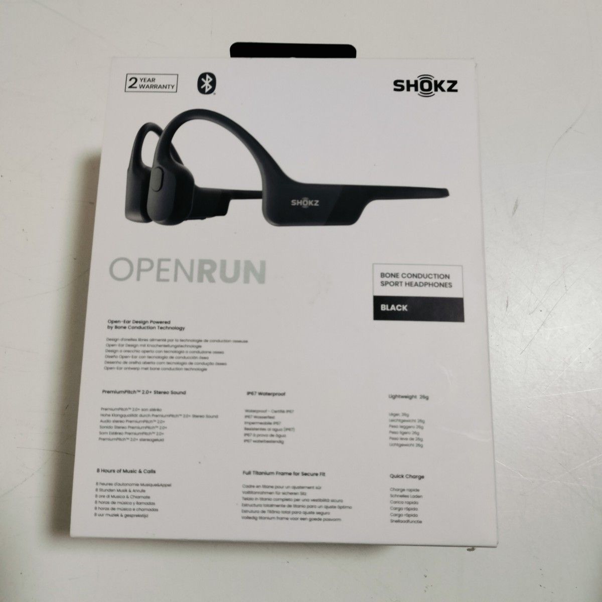 極美品】SHOKZ OPENRUN骨伝導イヤホンS803ショックスオープン 極美品】SHOKZ OPENRUN骨伝導イヤホンS803ショックスオープン