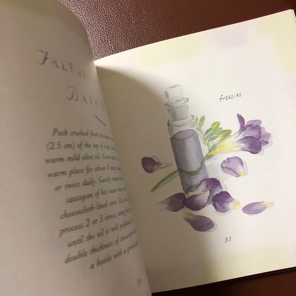 洋書　FLORAL FRAGRANCES  香り付き　花　水彩画　インテリア