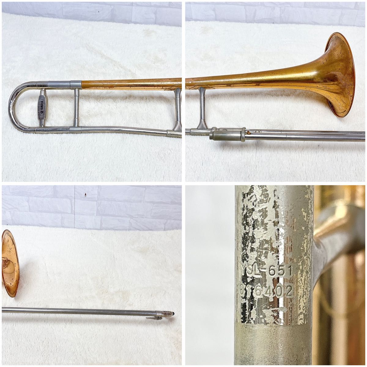 YAMAHA ヤマハYSL-651 B♭ テナートロンボーン マウスピース付き YAMAHA ヤマハYSL-651 B♭ テナートロンボーン マウスピース付き