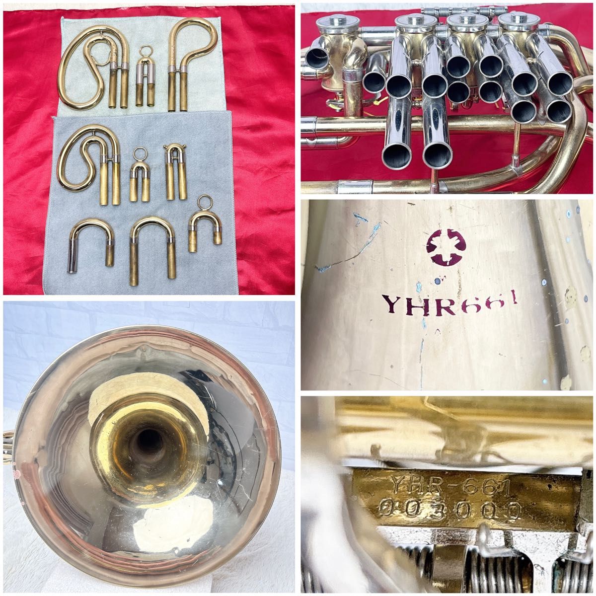 YAMAHA ヤマハ YHR-661 フルダブルホルン マウスピース付き YAMAHA ヤマハ YHR-661 フルダブルホルン マウスピース付き