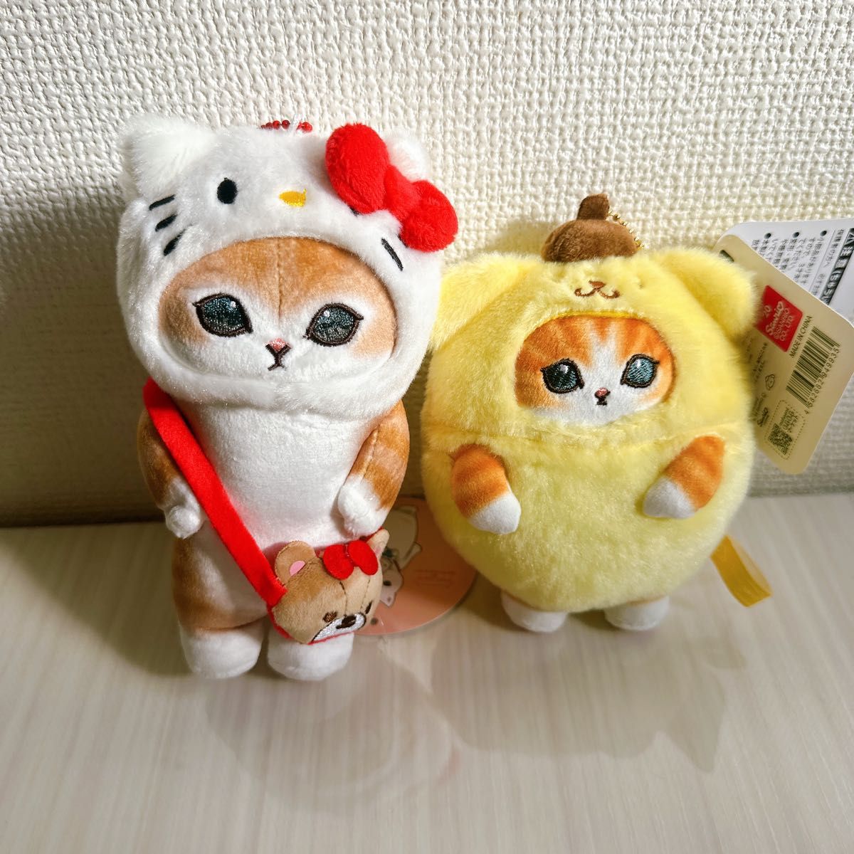 mofusand サンリオキャラクターズ ぬいぐるみマスコット 2個 mofusand サンリオキャラクターズ ぬいぐるみマスコット 2個