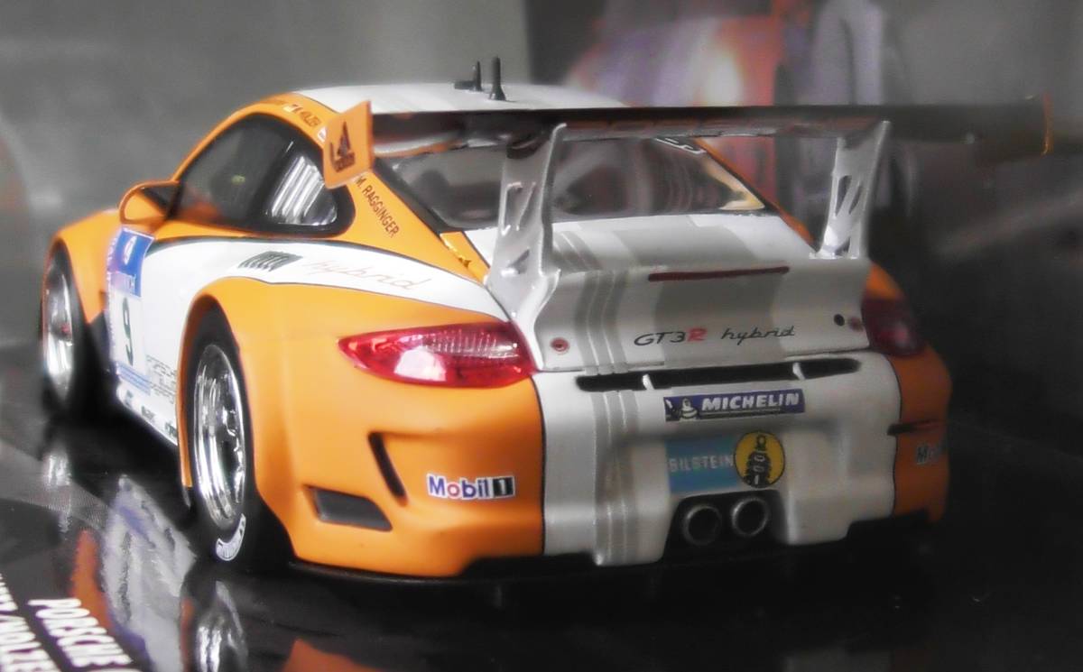 未展示 1/43 MINICHAMPS Porsche 911 GT3R hybrid 24h NURBURGRING 2010 ADAC 本戦仕様 ポルシェ ハイブリッド ニュルブルクリンク 24時間_画像5