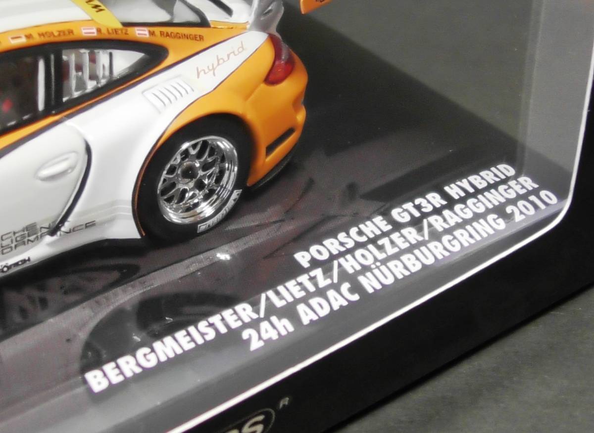 未展示 1/43 MINICHAMPS Porsche 911 GT3R hybrid 24h NURBURGRING 2010 ADAC 本戦仕様 ポルシェ ハイブリッド ニュルブルクリンク 24時間_中盤までかなり好調をキープしていました