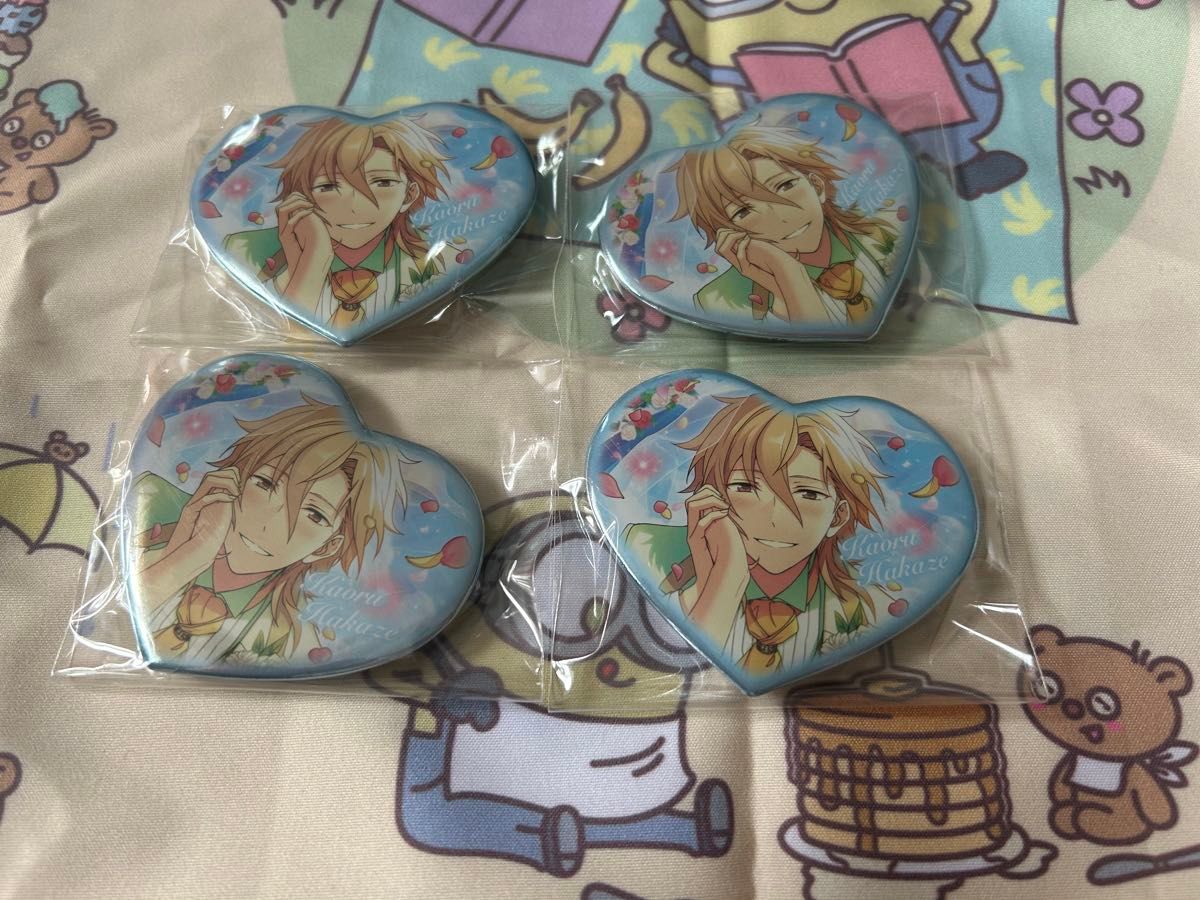 あんさんぶるスターズ あんスタ ハート缶バッジ 羽風薫 あんさんぶるスターズ あんスタ ハート缶バッジ 羽風薫