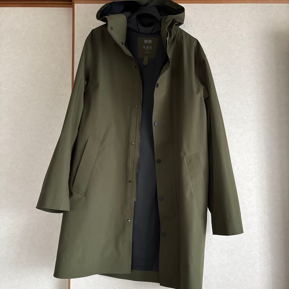 UNIQLO XL オリーブ ブロックテックコート メンズS モッズ UNIQLO XL オリーブ ブロックテックコート メンズS モッズ