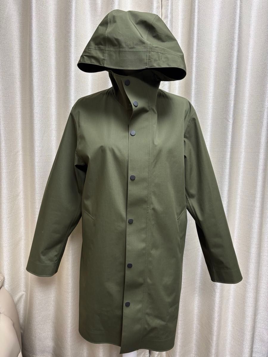 UNIQLO XL オリーブ ブロックテックコート メンズS モッズ UNIQLO XL オリーブ ブロックテックコート メンズS モッズ