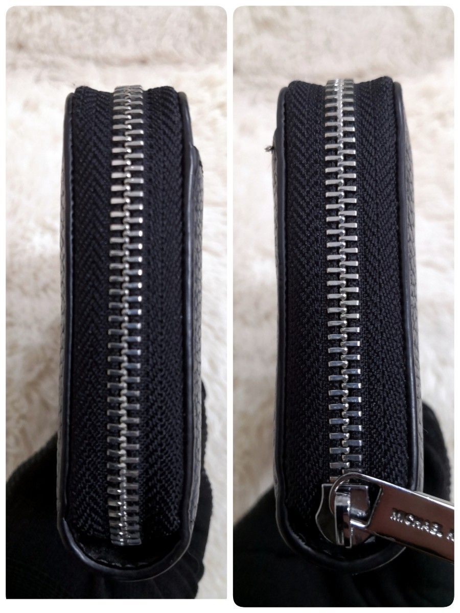 美品】マイケルコース メンズ 財布 長財布 ラウンドファスナー 美品】マイケルコース メンズ 財布 長財布 ラウンドファスナー