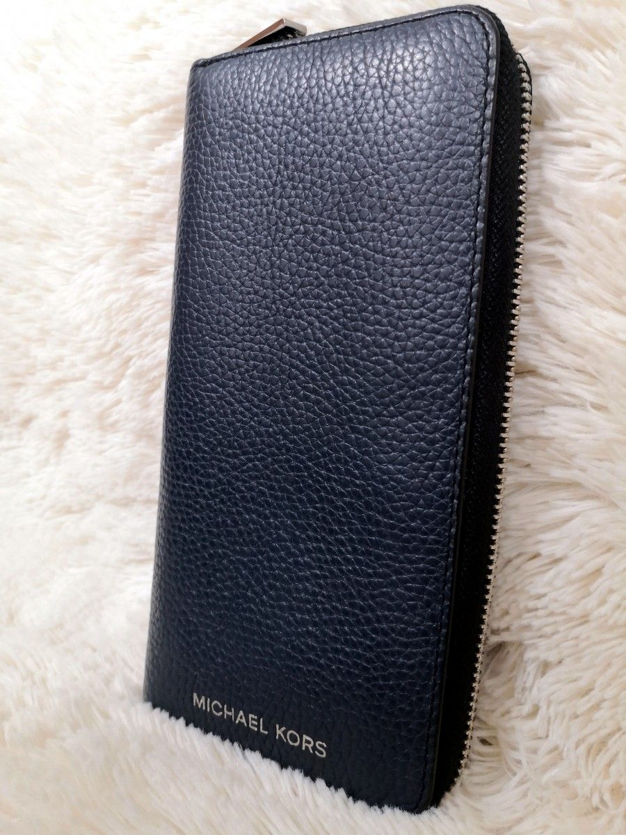美品】マイケルコース メンズ 財布 長財布 ラウンドファスナー 美品】マイケルコース メンズ 財布 長財布 ラウンドファスナー