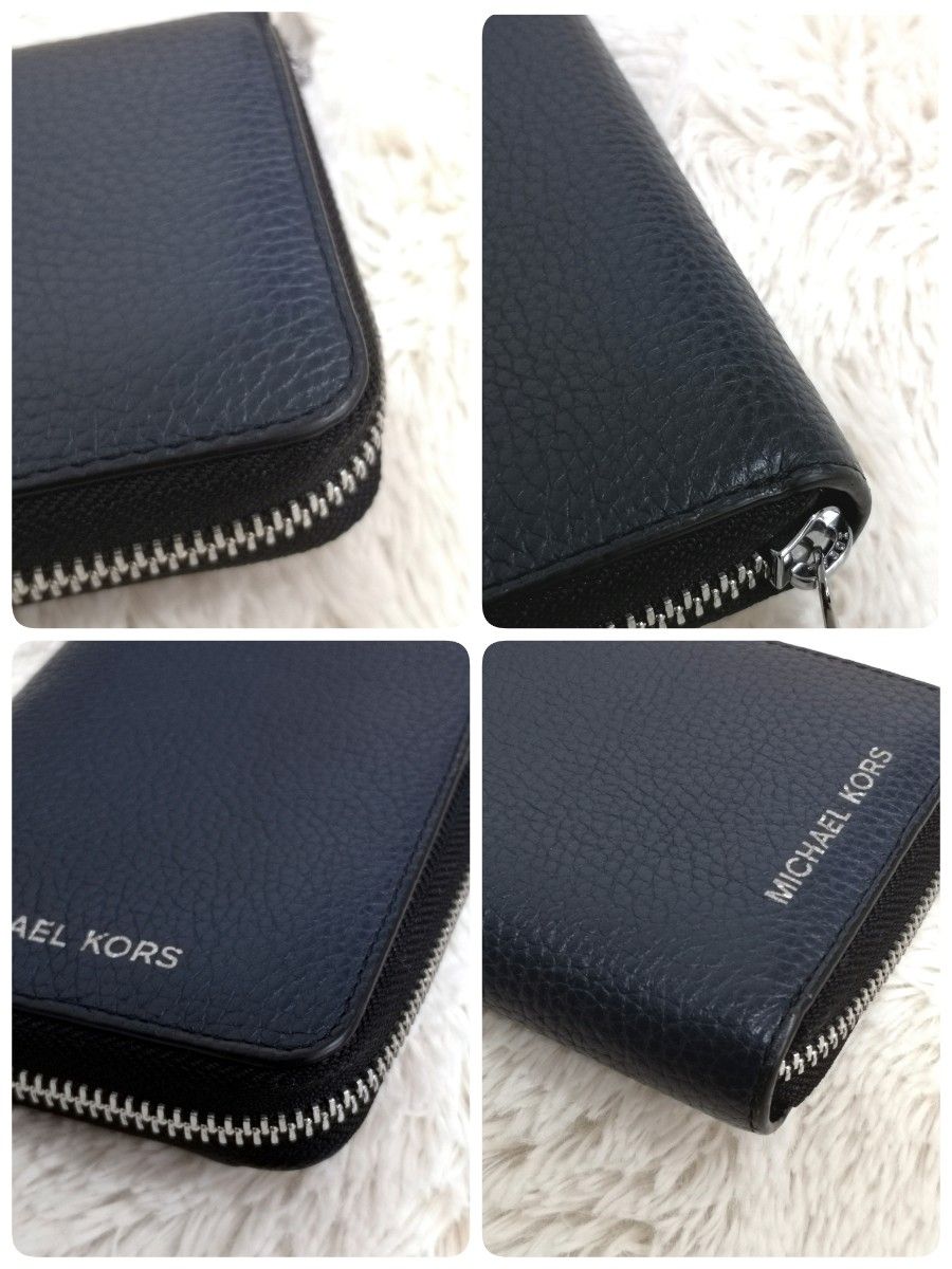 美品】マイケルコース メンズ 財布 長財布 ラウンドファスナー 美品】マイケルコース メンズ 財布 長財布 ラウンドファスナー
