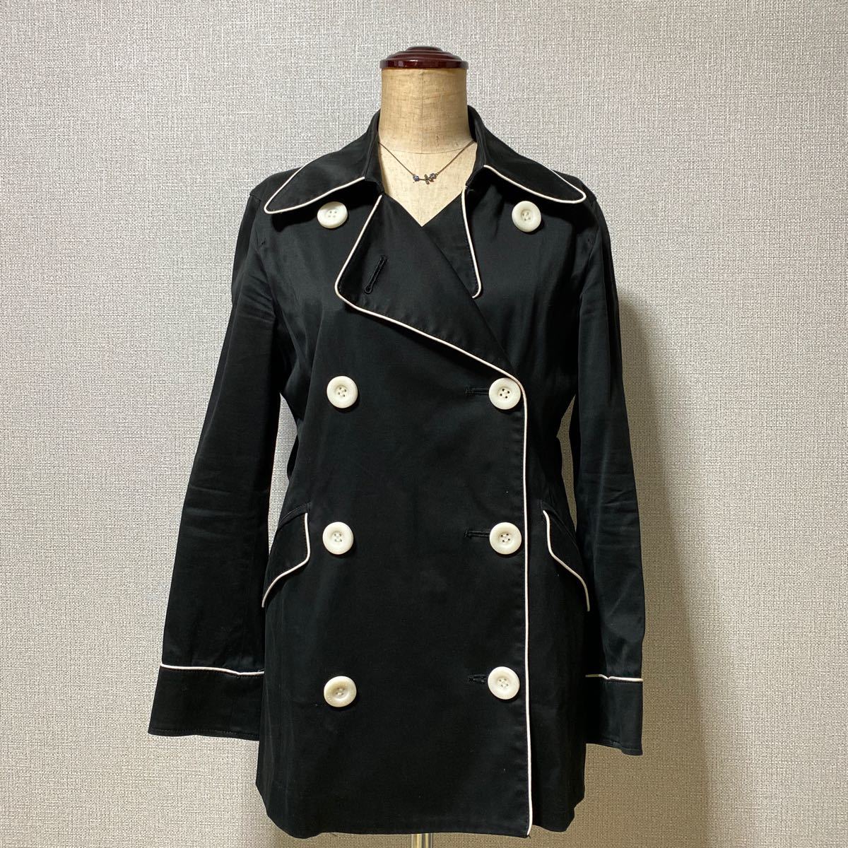 MORGAN Morgan женский тренчкот пальто to ключ трубчатая обводка черный чёрный весна пальто 36 внешний 