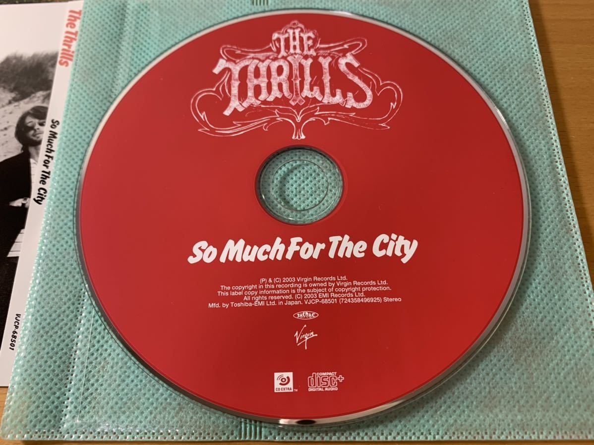 CD ★ ザ・スリルズ　The Thrills「So Much For The City」国内盤 / プラケースなし 不織布_画像4