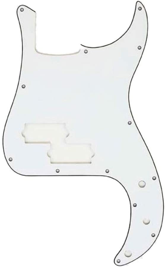 Fender フェンダー Mexican Precision Bass Pickguard 13-Hole 3-Ply White メキシコ製 プレシジョン・ベース プレベ用 ピックガード 純正_画像1
