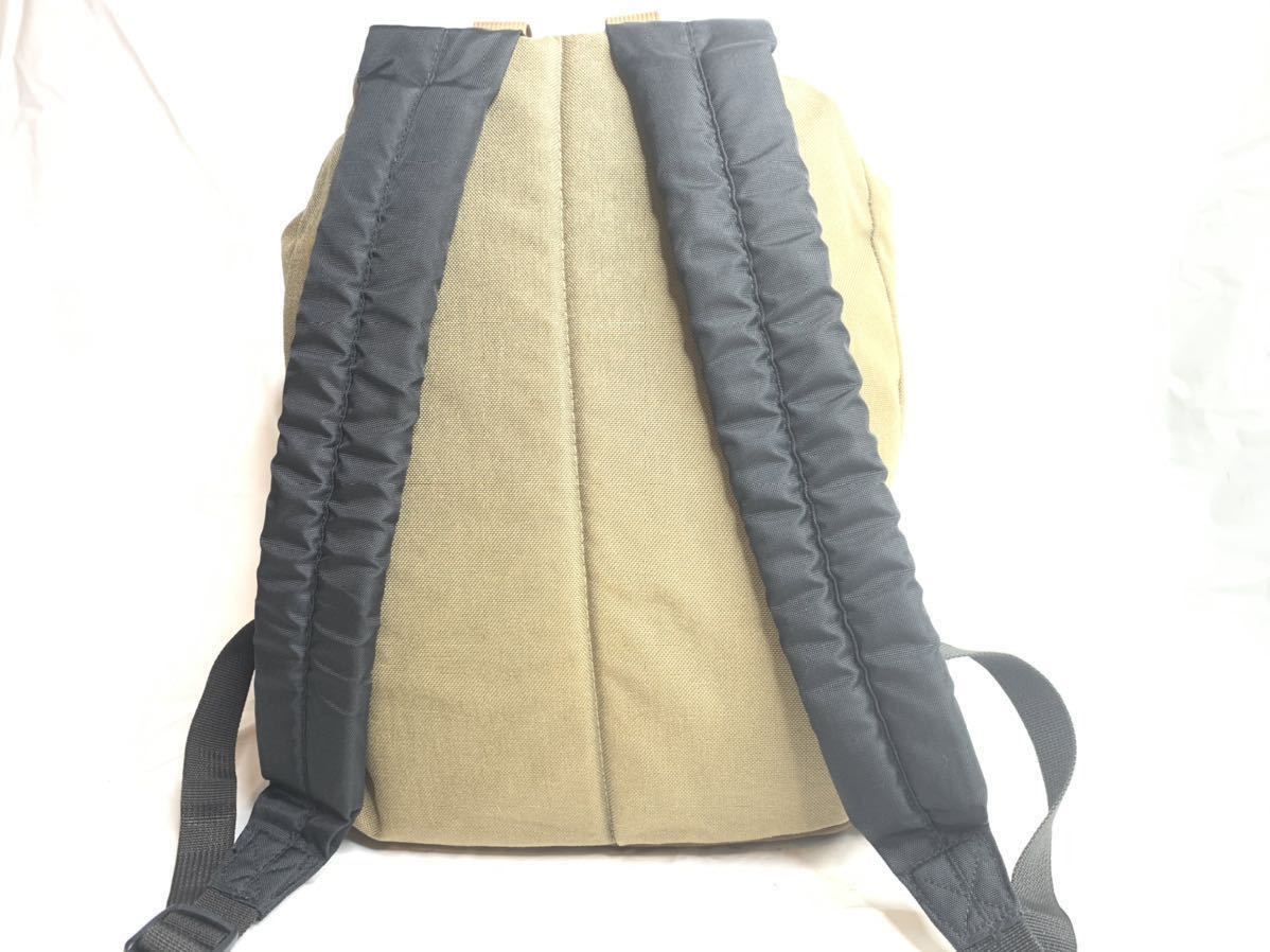 即決★L.L.Bean★ビンテージ 米国製 usa レザーコンビバックパック ネイティブ柄 カーキ リュック エルエルビー アウトドア 登山 フェス
