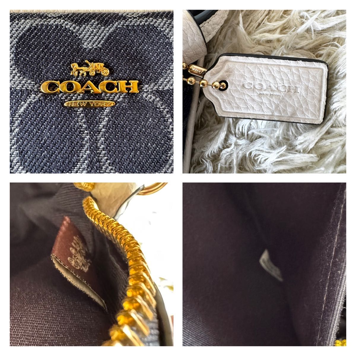 極美品 COACH コーチ ショルダーバッグ 斜め掛け デニム 極美品 COACH コーチ ショルダーバッグ 斜め掛け デニム