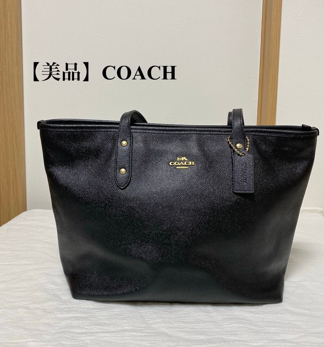美品】COACH トートバッグ ブラック A4可能 レザー|Yahoo 美品】COACH トートバッグ ブラック A4可能 レザー|Yahoo