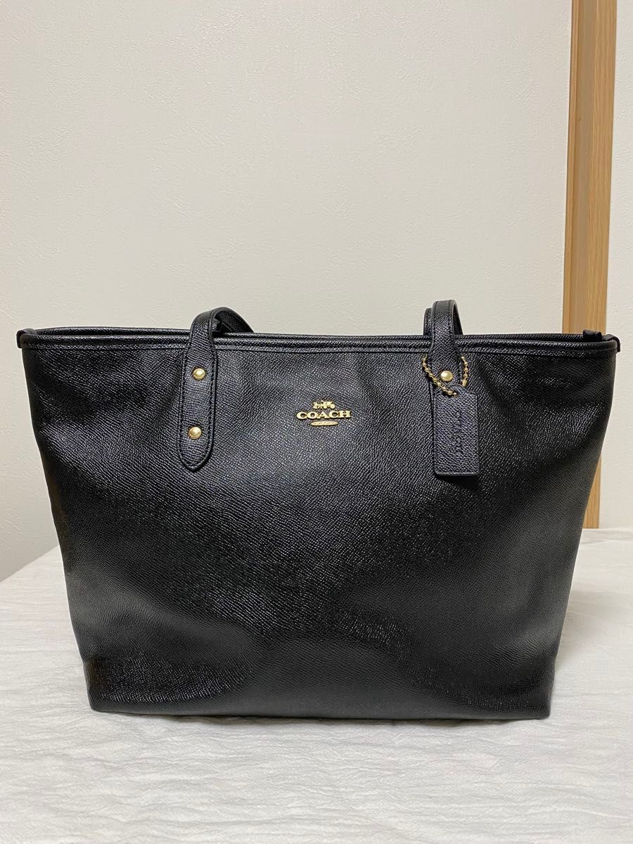 美品】COACH トートバッグ ブラック A4可能 レザー|Yahoo 美品】COACH トートバッグ ブラック A4可能 レザー|Yahoo