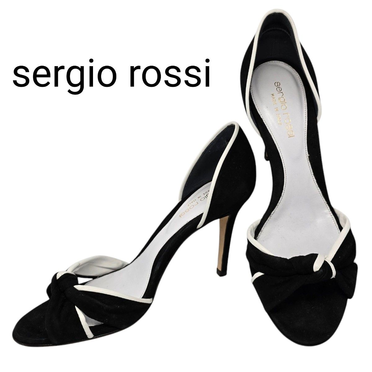 超美品】sergio rossi セルジオロッシ 本革 スエード パンプス 超美品】sergio rossi セルジオロッシ 本革 スエード パンプス