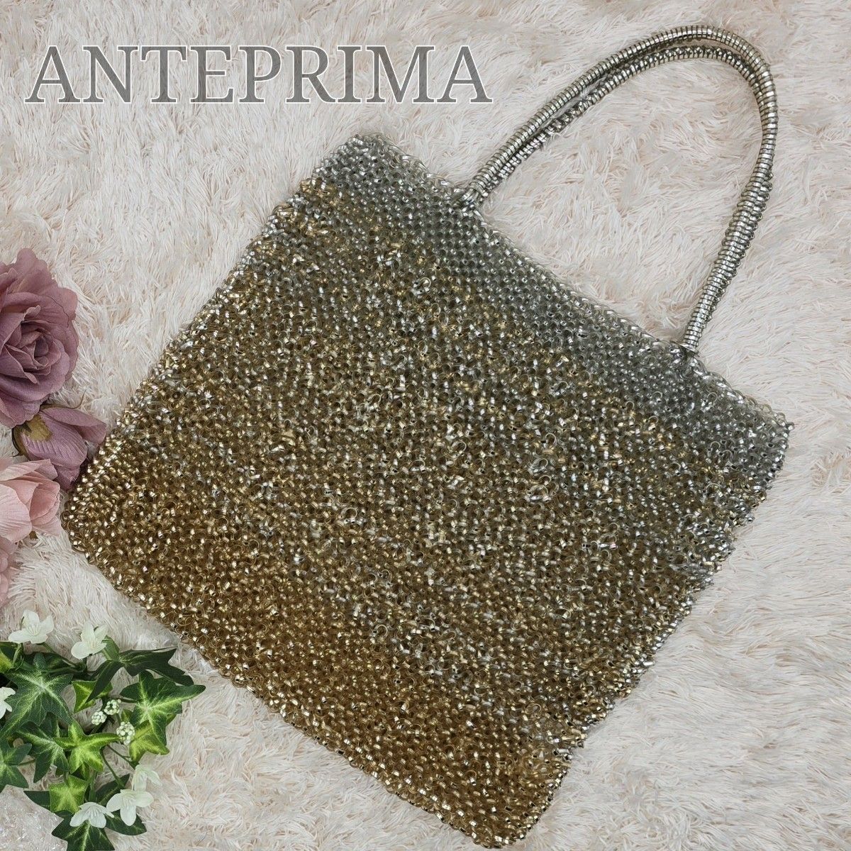 極美品】ANTEPRIMA アンテプリマ スクエア ラージ ワイヤー 極美品】ANTEPRIMA アンテプリマ スクエア ラージ ワイヤー