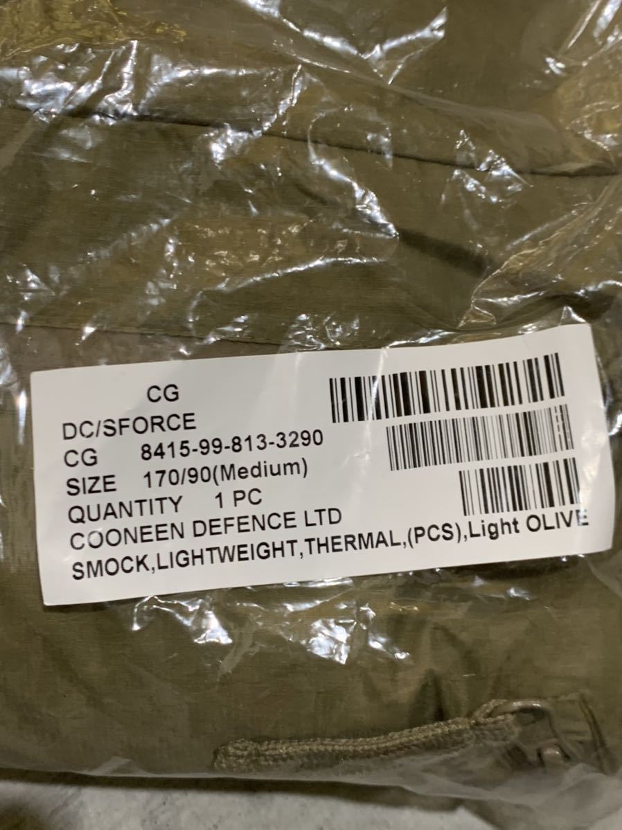 イギリス軍 放出品 新品 未使用 ハーフジップ ジャケット SMOCK LIGHTWEIGHT PCS カラー オリーブ サイズ M_画像7