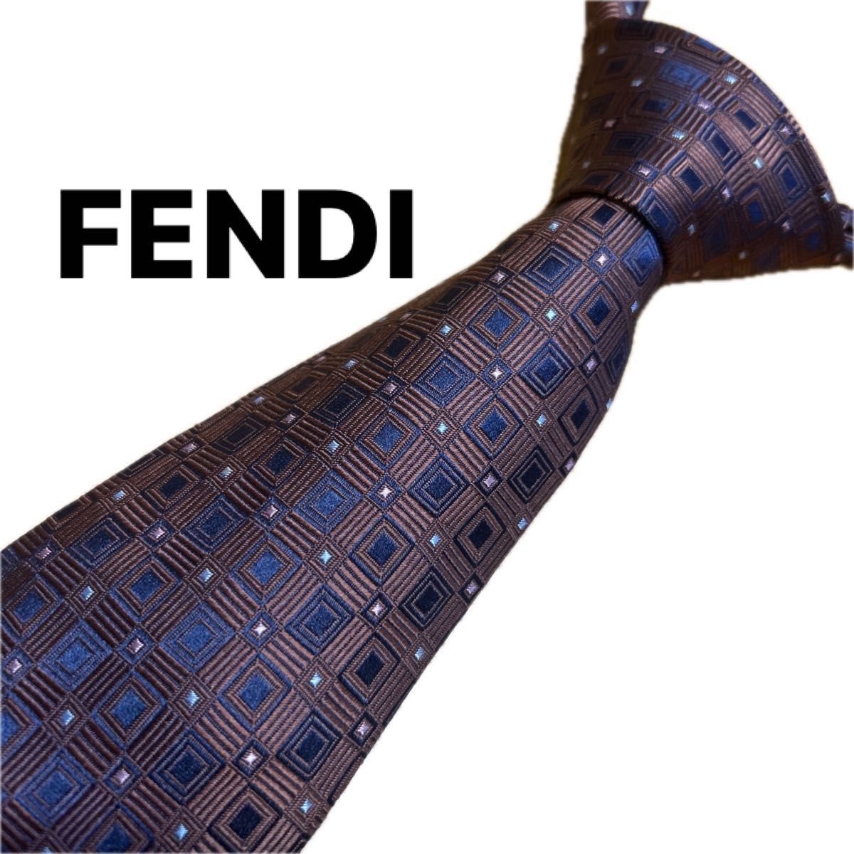 美品】フェンディ FENDI ネクタイ 紳士 ブランドネクタイ シルク 美品】フェンディ FENDI ネクタイ 紳士 ブランドネクタイ シルク