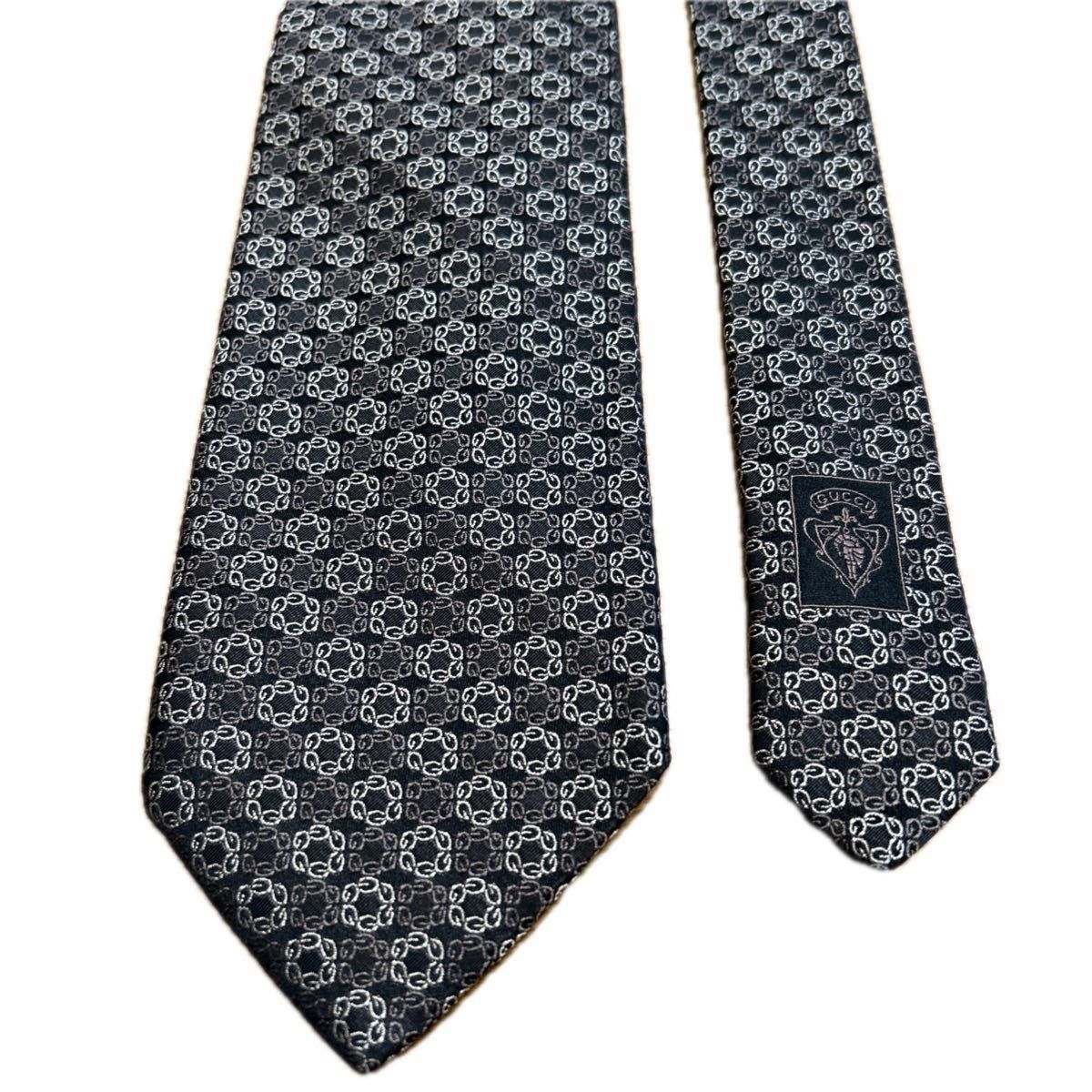 極美品】グッチ GUCCI ネクタイ ブランドネクタイ シルク 極美品】グッチ GUCCI ネクタイ ブランドネクタイ シルク