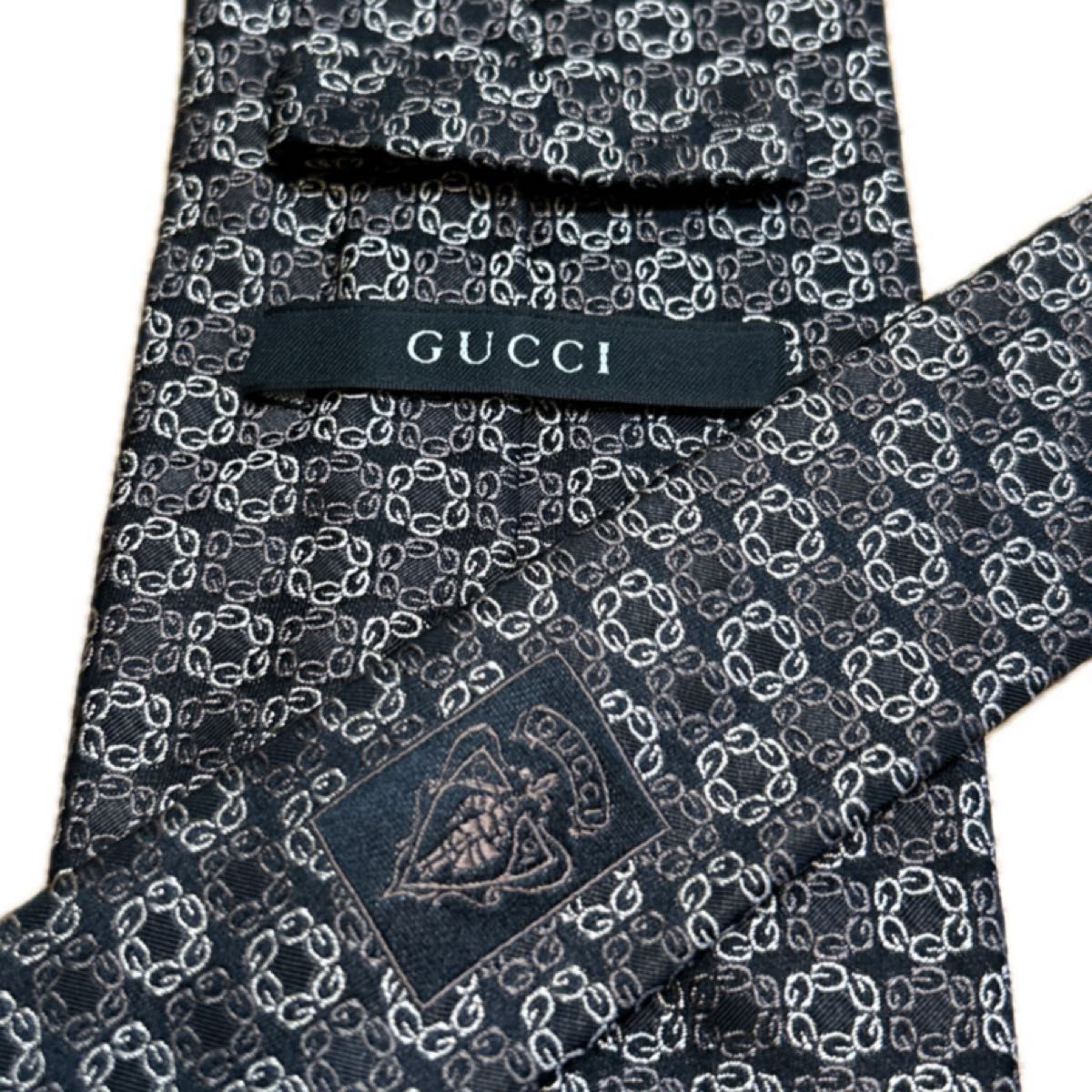 極美品】グッチ GUCCI ネクタイ ブランドネクタイ シルク 極美品】グッチ GUCCI ネクタイ ブランドネクタイ シルク