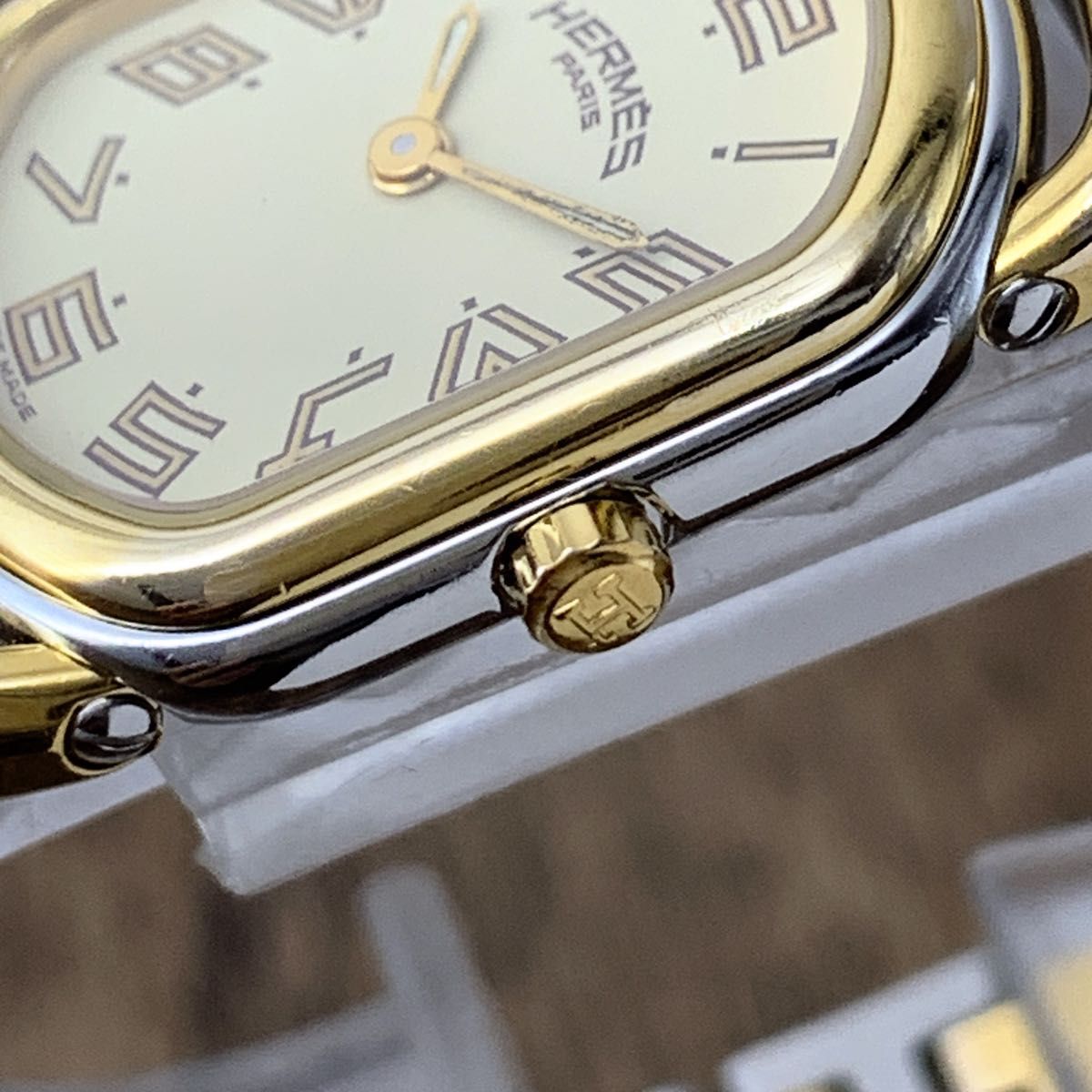 エルメス/HERMES ラリー RA1 240 ゴールド文字盤 レディース エルメス/HERMES ラリー RA1 240 ゴールド文字盤 レディース