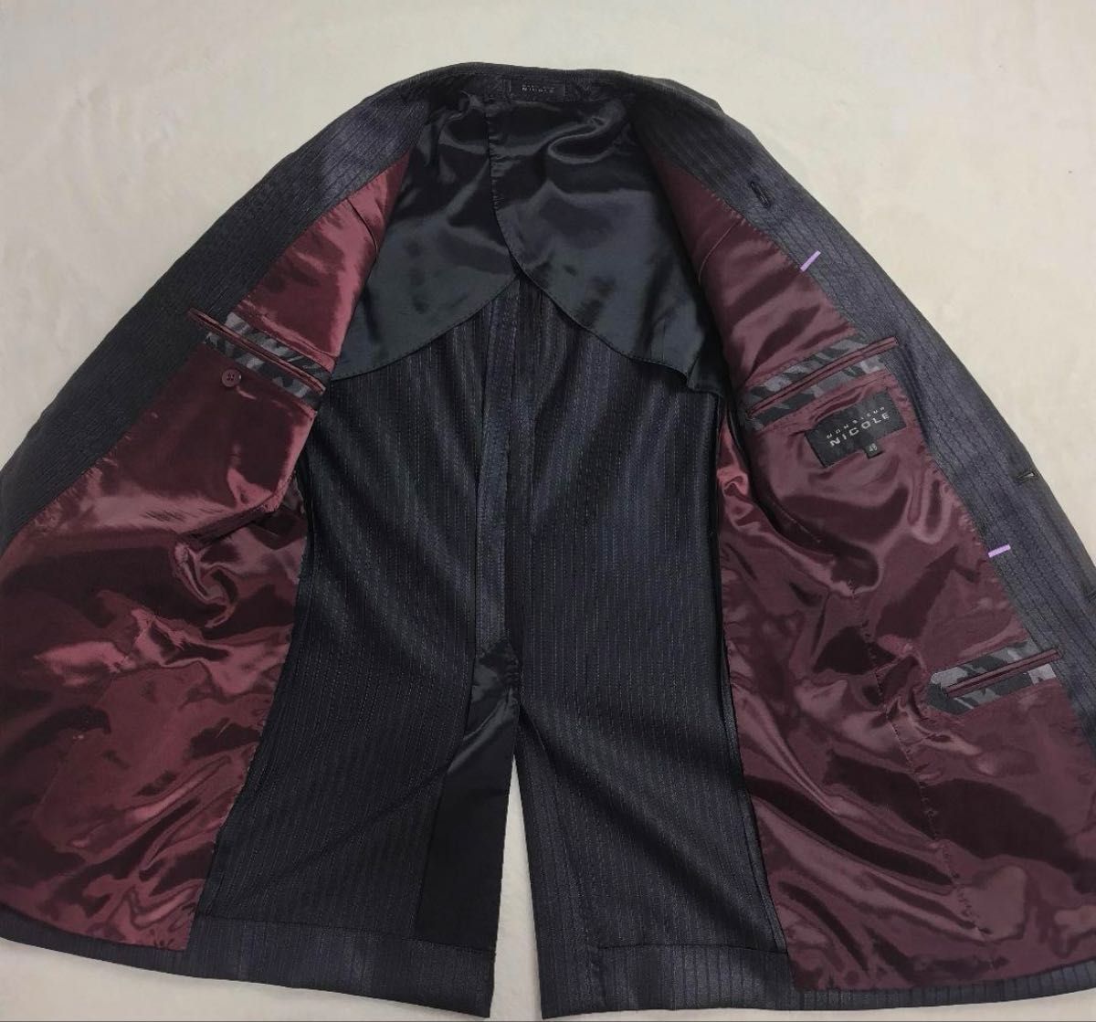 極美品】MONSIEUR NICOLE 48サイズ ムッシュニコル 光沢 極美品】MONSIEUR NICOLE 48サイズ ムッシュニコル 光沢