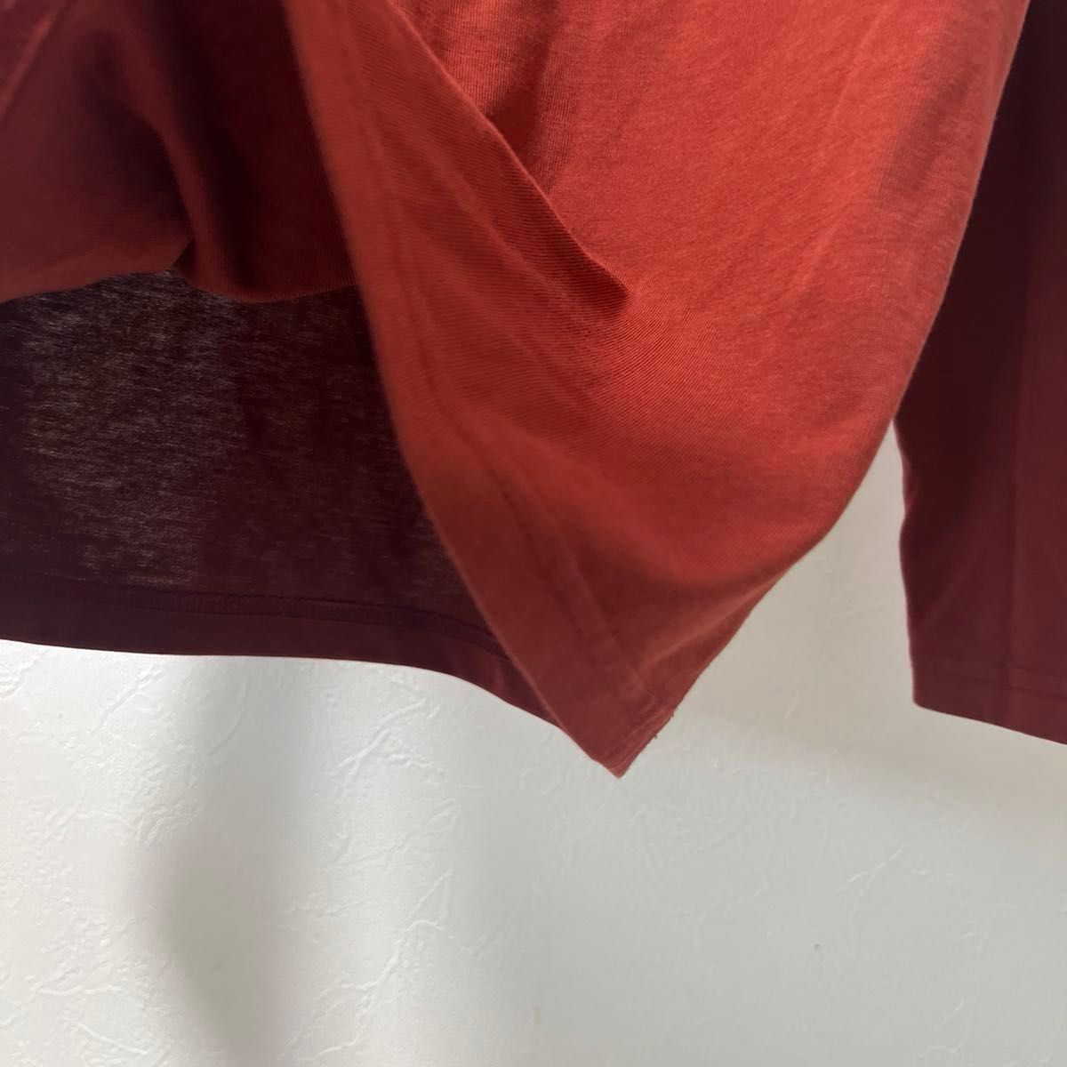 kids120長袖カットソートップス　春ロンT 男の子女の子　ザノースフェイス THE NORTH FACE 長袖Tシャツ レッド