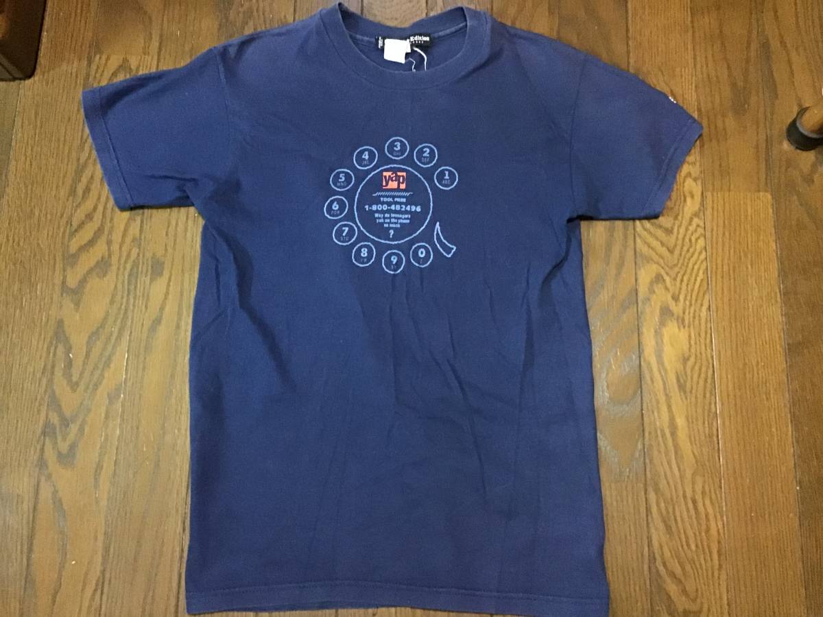 ハリウッド ランチ マーケット second edition made in USA ダイヤル テレフォン Tシャツ インディゴ ハリラン ハイスタンダード Okura_画像1