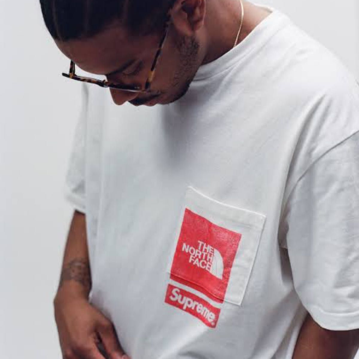 Supreme × The North Face】Printed Pocket Tee 白【M Supreme × The North Face】Printed Pocket Tee 白【M
