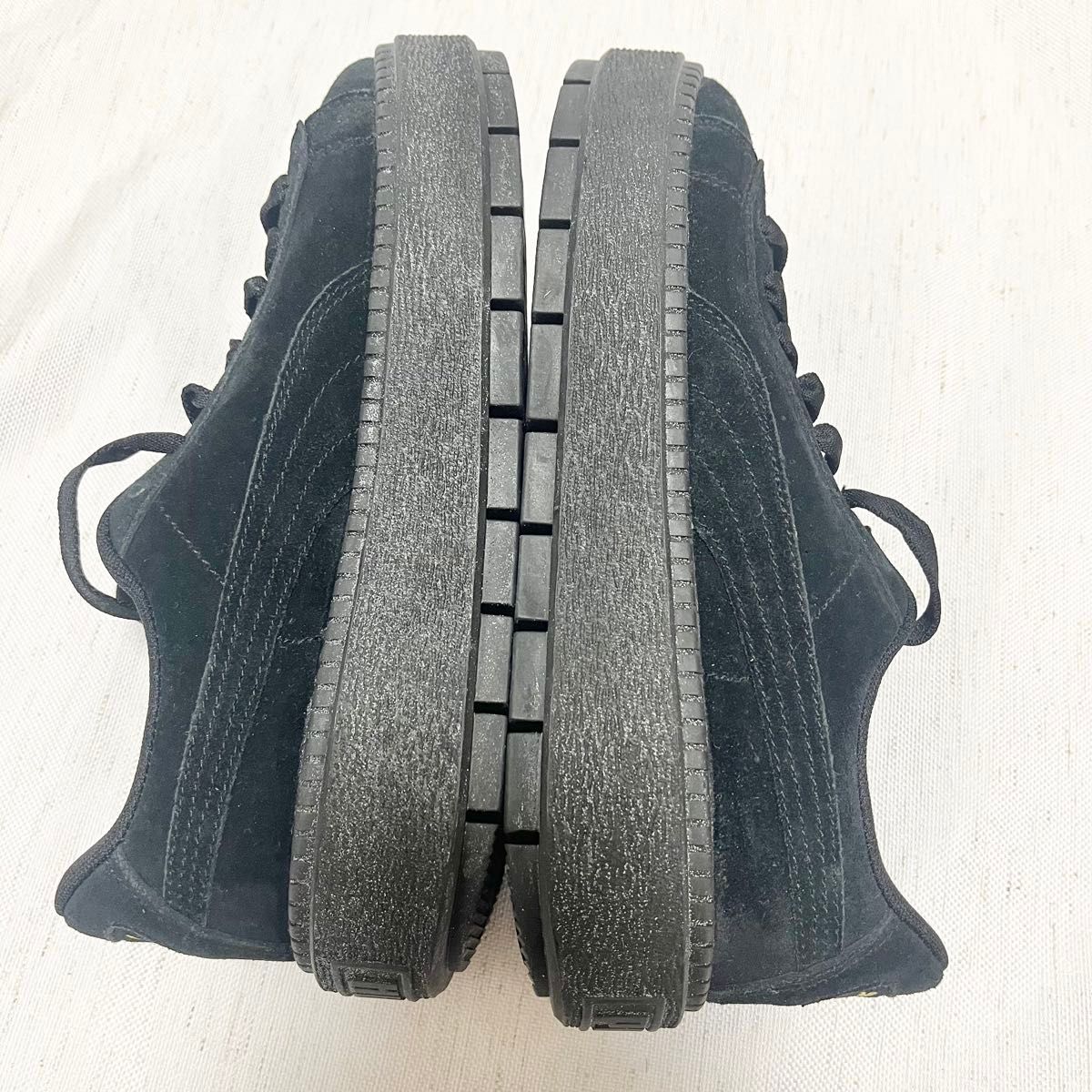 美品】PUMA プーマ スエード 23cm ブラック 厚底スニーカー 美品】PUMA プーマ スエード 23cm ブラック 厚底スニーカー