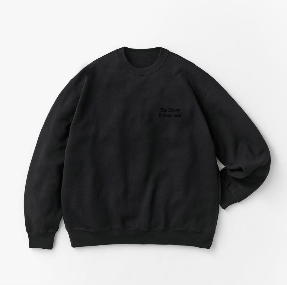 最安値 25SS ennoy PROFESSIONAL CREW SWEAT スウェット BLACK 最安値 25SS ennoy PROFESSIONAL CREW SWEAT スウェット BLACK