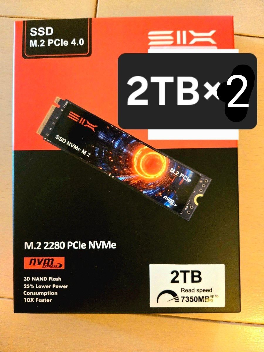 新品 NVMe SSD 2TB×2 M 2 pcle 4 0 2280|Yahoo!フリマ(旧 新品 NVMe SSD 2TB×2 M 2 pcle 4 0 2280|Yahoo!フリマ(旧