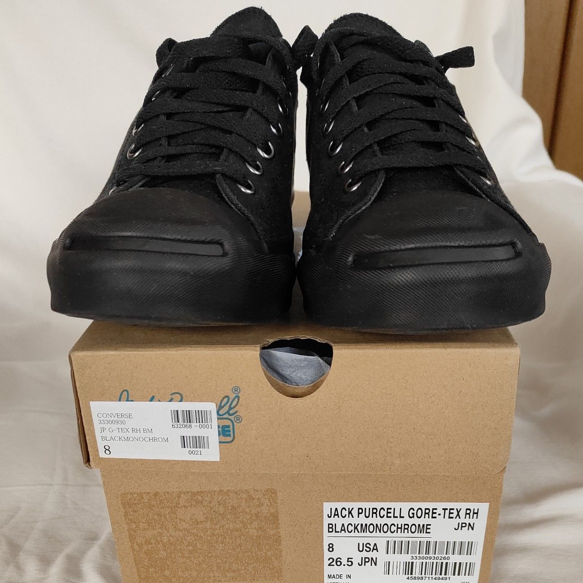 新品 26 5 CONVERSE JACK PURCELL GORE-TEX RH BLACK 22FW-I 撥 新品 26 5 CONVERSE JACK PURCELL GORE-TEX RH BLACK 22FW-I 撥