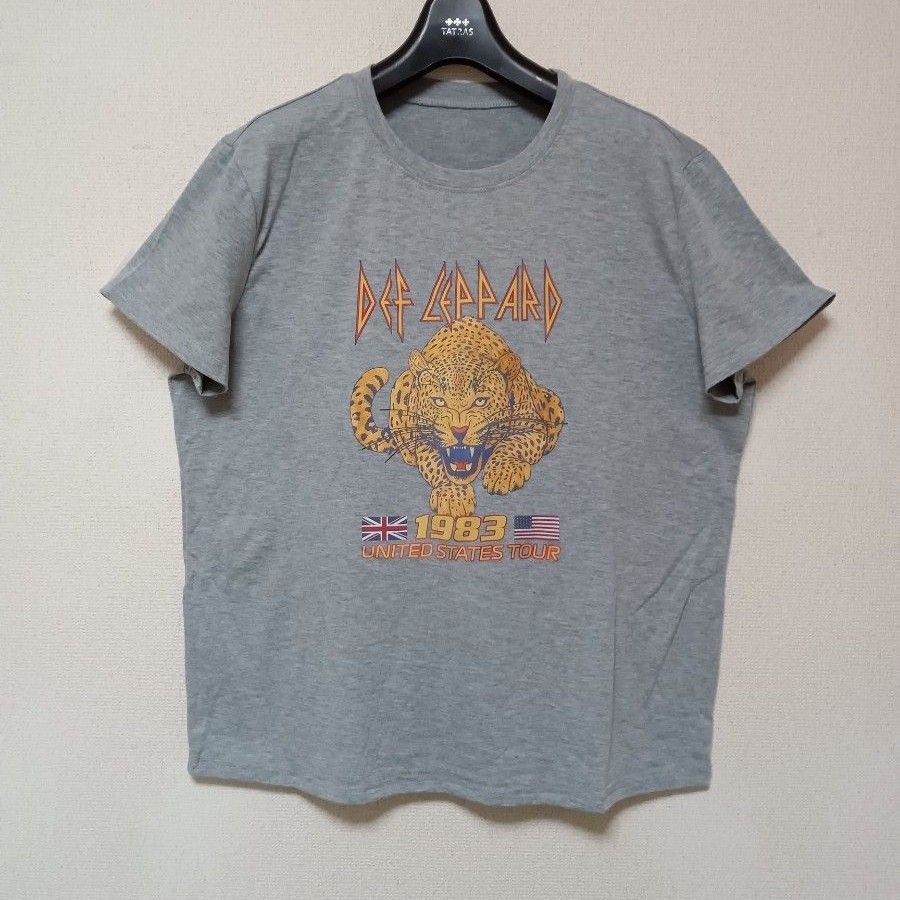 Def Leppardデフレパード新品未使用Tシャツ半袖グレーサイズXL Def Leppardデフレパード新品未使用Tシャツ半袖グレーサイズXL