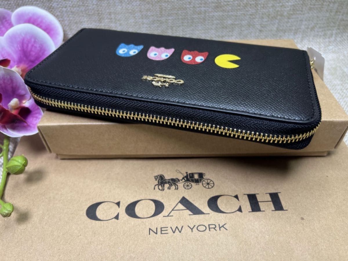 COACH 長財布 ロング ジップ ウォレット コーチ財布 パックマン COACH 長財布 ロング ジップ ウォレット コーチ財布 パックマン