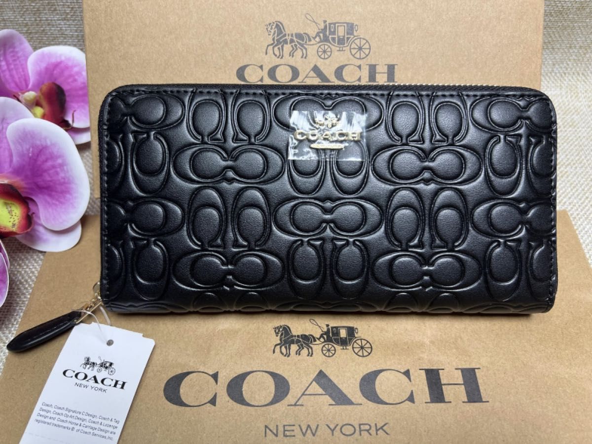 COACH 長財布 コーチ 財布 シグネチャー 立体 ラウンド COACH 長財布 コーチ 財布 シグネチャー 立体 ラウンド
