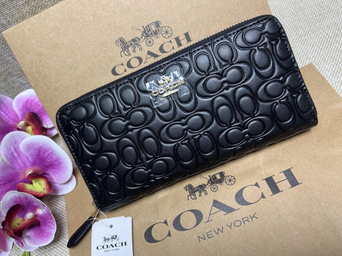 COACH 長財布 コーチ 財布 シグネチャー 立体 ラウンド COACH 長財布 コーチ 財布 シグネチャー 立体 ラウンド