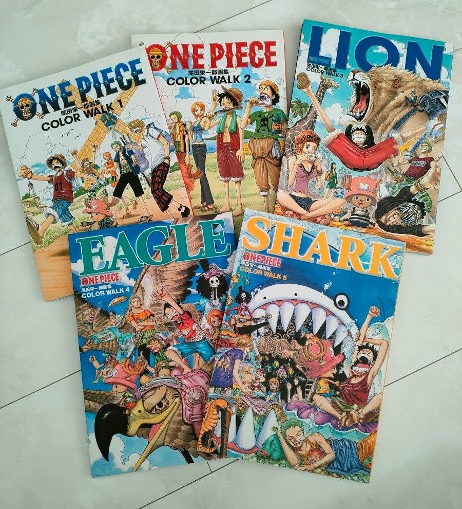 ONE PIECE 尾田栄一郎画集 COLOR WALK 1〜5巻セット ワンピース ONE PIECE 尾田栄一郎画集 COLOR WALK 1〜5巻セット ワンピース