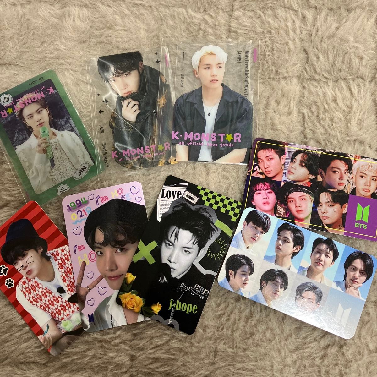 韓国ショップ トレカ 非売品 BTS 防弾少年団 JIN J-hope ホビ 韓国ショップ トレカ 非売品 BTS 防弾少年団 JIN J-hope ホビ