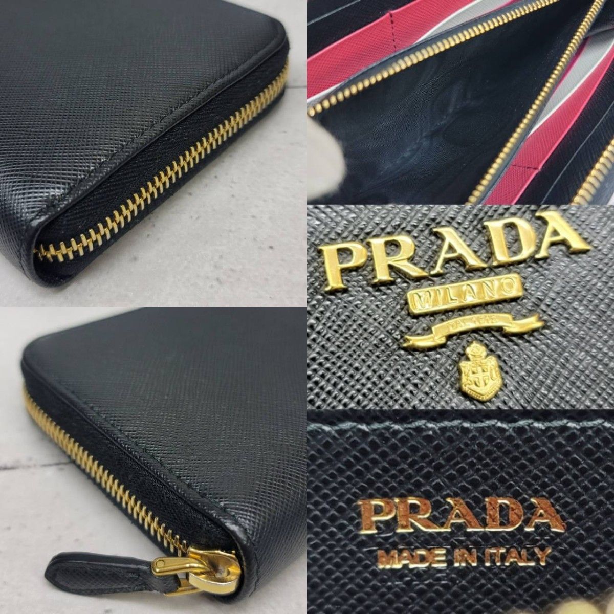 現行モデル ほぼ未使用 正規品 PRADA 黒バイカラー1ML506 プラダ 現行モデル ほぼ未使用 正規品 PRADA 黒バイカラー1ML506 プラダ