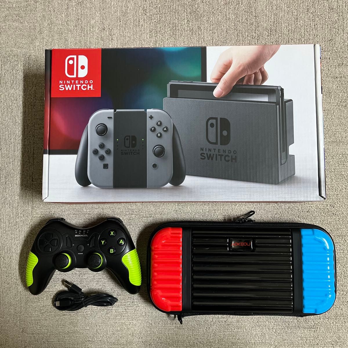 Nintendo Switch 本体 グレー HAC-S-KAAAA おまけ 社外 Nintendo Switch 本体 グレー HAC-S-KAAAA おまけ 社外