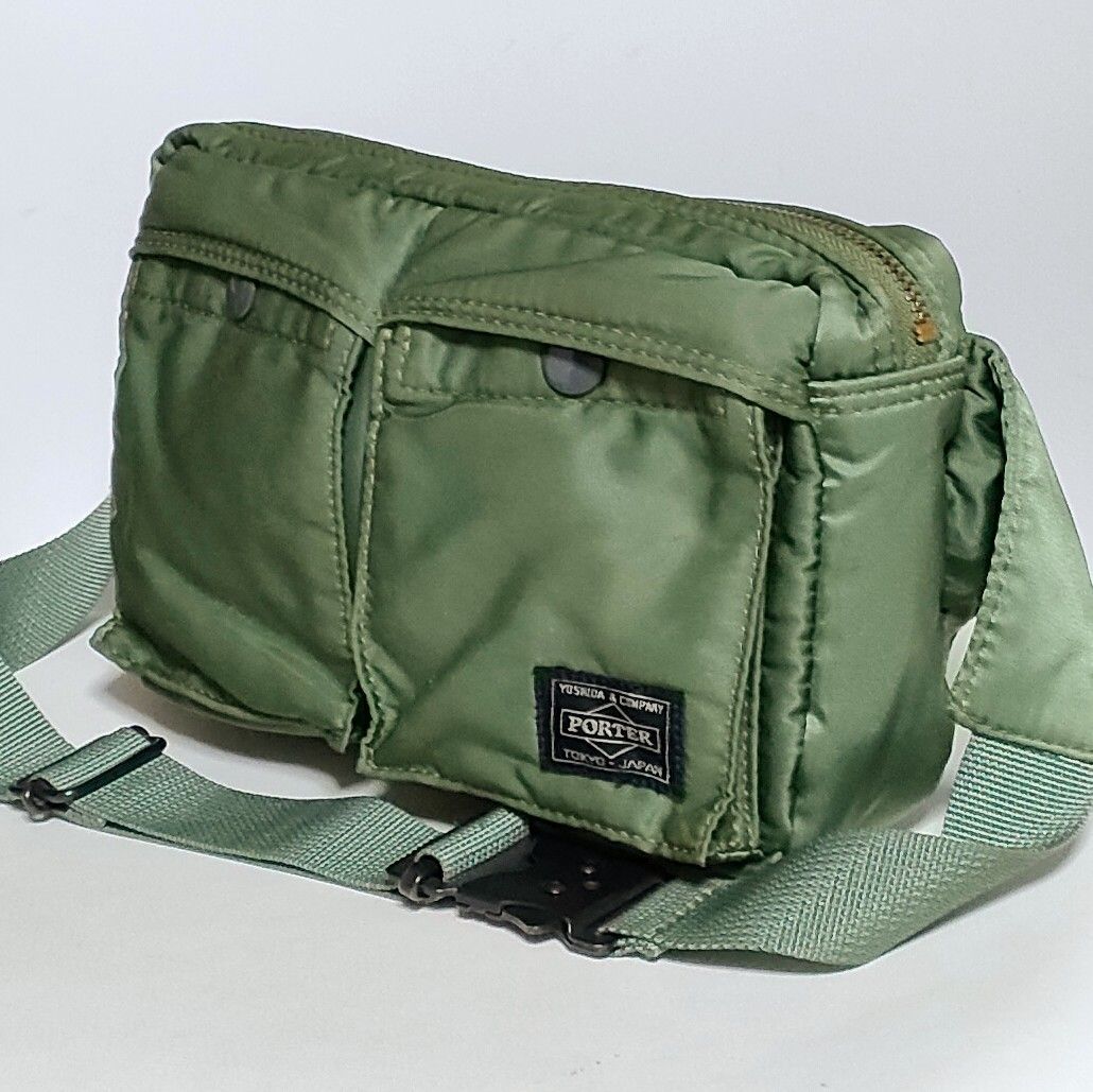 PORTER ポーター ウエストバッグ ボディバッグ タンカー セージ PORTER ポーター ウエストバッグ ボディバッグ タンカー セージ