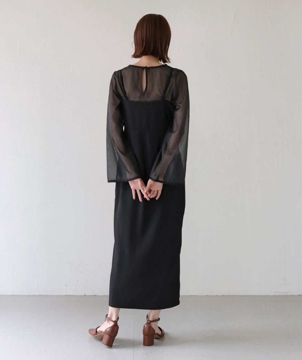 新品 CLEIO タイトキャミワンピース シースルーセット 結婚式 新品 CLEIO タイトキャミワンピース シースルーセット 結婚式