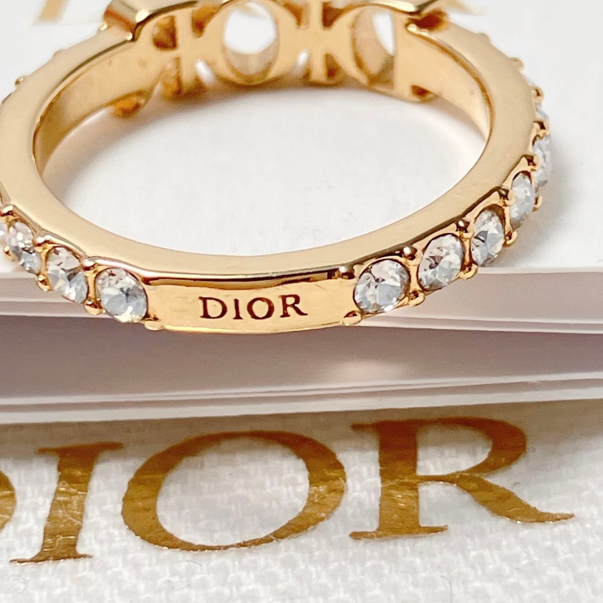 極美品 ディオール dior CD リング 指輪 M ゴールド レディース 極美品 ディオール dior CD リング 指輪 M ゴールド レディース