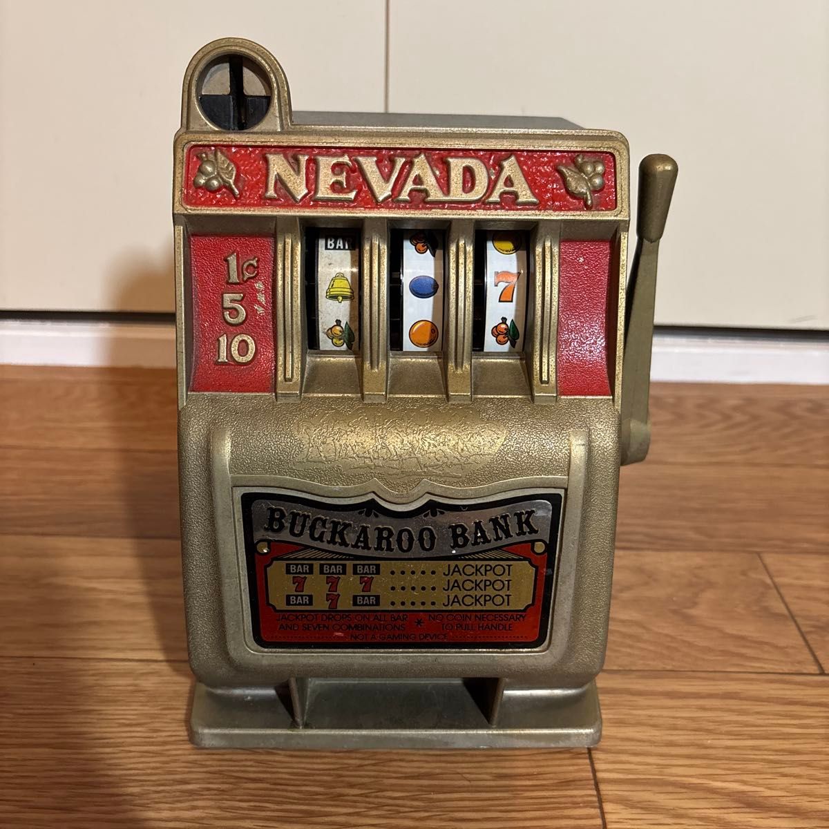 ビンテージスロットマシン Buckaroo bank 貯金箱 NEVADAレトロ ビンテージスロットマシン Buckaroo bank 貯金箱 NEVADAレトロ